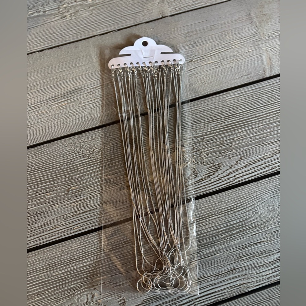 NWT Pack of 12 Silver Plated Necklaces